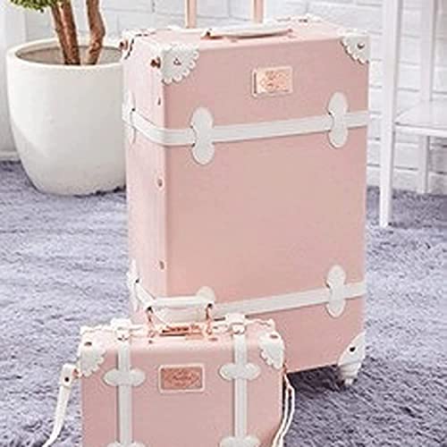 Durable Vintage Cabin Luggage Light and Safe PU Leather Rolling Luggage Set Suitcase Wheel Trolley Multifunctional Partition Handbag Carry On3