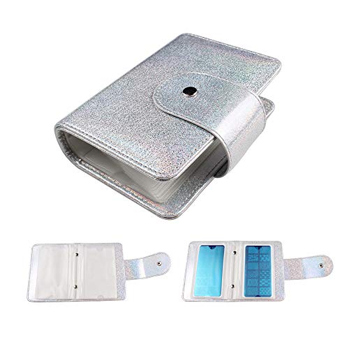 FingerAngel 20Slots Nail Stamping Plate Case Holographic Nail Art Image Holder Rainbow Laser Design Rectangular Nail Art Plate Organizer For Large Size 6X12CM Nail Art Plates (Silver) FingerAngel 20Slots Nail Stamping Plate Case Holographic Nail Art Image Holder Rainbow Laser Design Rectangular Nail Art Plate Organizer For Large Size 6X12CM Nail Art Plates (Silver)