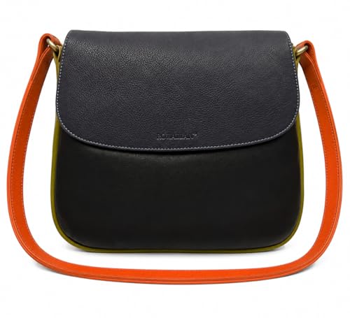 Sac à bandoulière en cuir souple coloré Rowallan pour illuminer votre style au quotidien