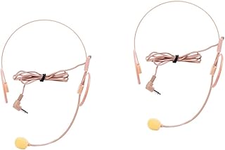 Milisten 2pcs Headset Wired Microphone Small Megaphone Small Amplifier Head-mounted Microphone Wireless Microphone System Costume Headset Voice Amplifier Microphone for Teacher Headset Mic