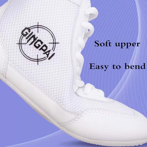 Leichtrit Botas Boxeo Mujer,Zapatos De Boxeo De Entrenamiento,Botas De Lucha para Hombre Mujer,Tiene Friccion,CóModo Y Transpirable,Lucha Libre Masculina,Lucha Libre contra Patines,Agacharse - imagen 2