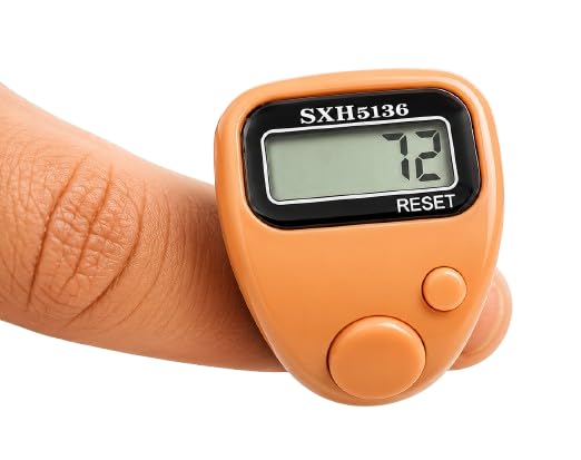 HBD Mini Hand Tally Finger Ring Counting Device, Jap Counting Device for Mantra Jaap, Digital Head Electronic Tally Counter, 5 Digit (99999) Counter, 1 Pc, Multicolor-image-33