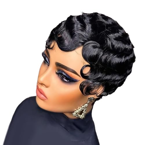Soft Natural Curly Short Wigs Human Hair for Role Playing Event and Special Occasion Everyday Stylish Synthetic Wigs