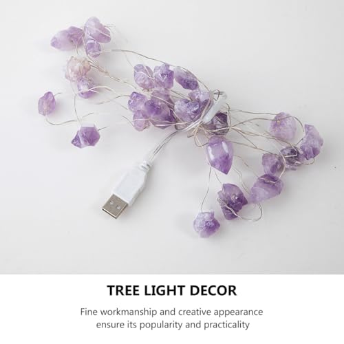 Guirlande lumineuse améthyste USB Mipcase pour décoration de Noël