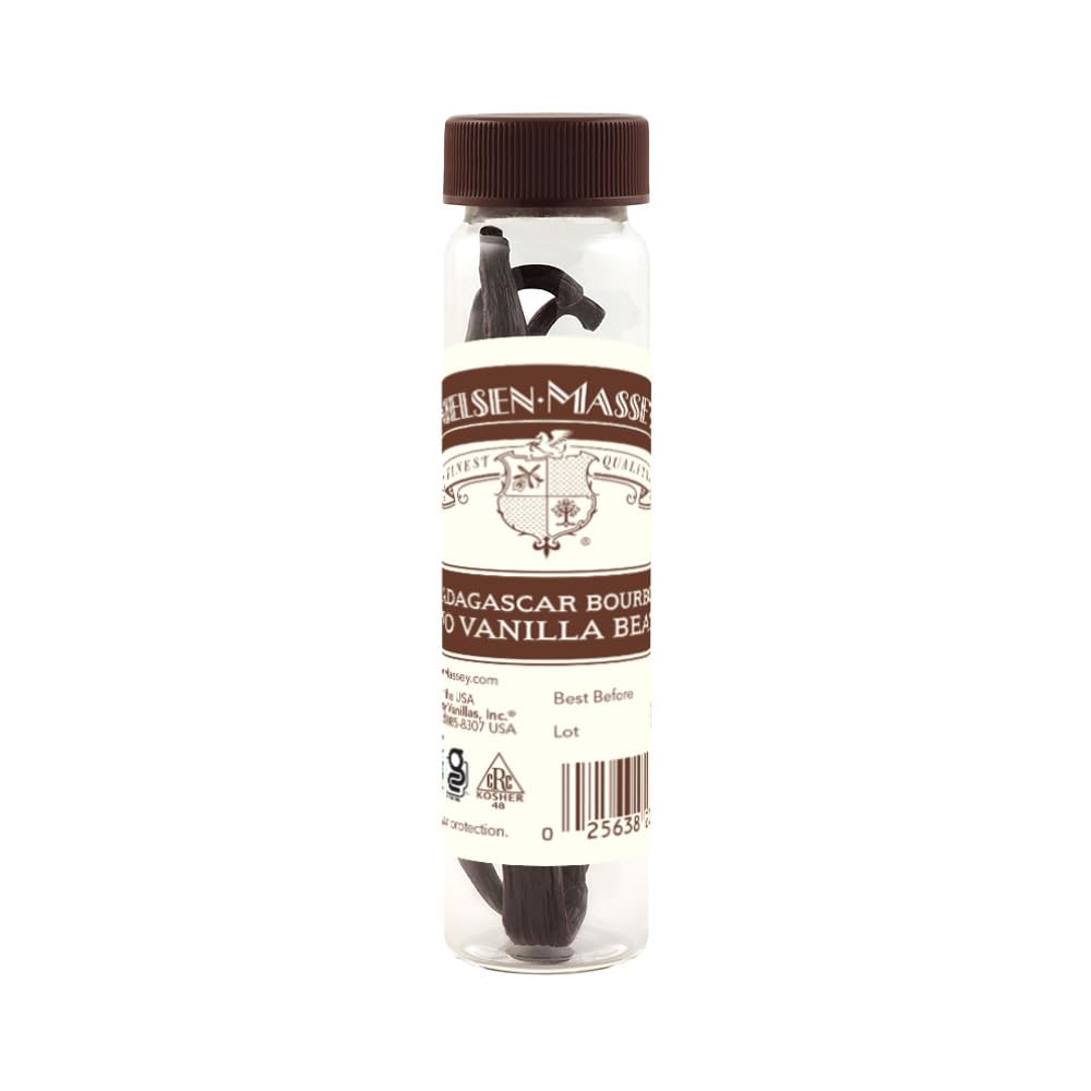 Nielsen Massey Madagascar Vanilla Bean, 2-Count (Pack of 3)