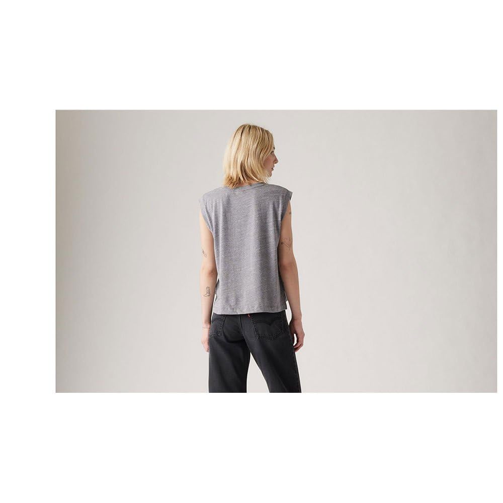 Levi's Damski tank top bokserski, Triblend Header Gray, M