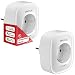 Produktbild Smart Wlan Steckdose,ONEPLUG Alexa Steckdose 2er Pack Smart Home Plugs 16A mit Stromverbrauch Messen Timer Funktion App-Steuerung,Funktioniert mit Alexa Google Home, ohne Hub benötig,Nur 2.4 GHz