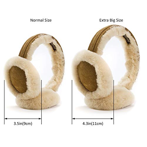 Ikepod Classic Australian Sheepskin Earmuff Ear Warmer - Unisex Warm Thermal Earwarmer #TOP2