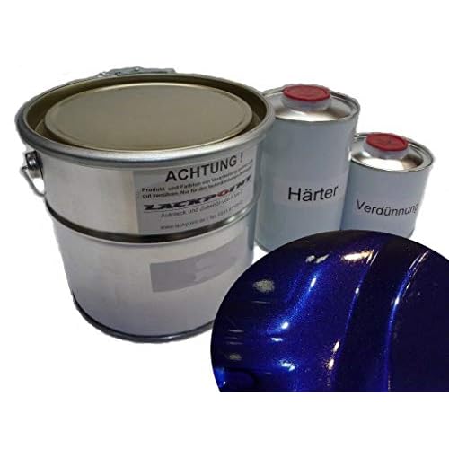 Lackpoint 1,75 Liter Autolack Set 2 Komponenten Dark Blue Metallic Einschichtlack