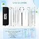Zahnsteinentferner Zahnreinigung Set, 6er Zahnpflege Set, Dental Teeth Cleaning Kit, mit Zahnspiegel Zahnreiniger - Zahnreinigung Zwischenräume Zahnstein Selbst Entfernen