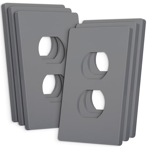 Bates- Screwless Duplex Wall Plates, 6 Pack,…