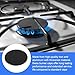 Upgraded Gas Stove Burner Cap Set - 4Piece Metal Cooker Hat Replacement Kit, For SABAF Stoves, Includes 1 Large, 2 Middle, and 1 Small Cap(Flat)