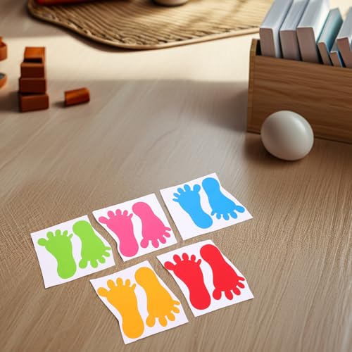 Calcomanías adhesivas impermeables de huellas para piso miniatura 6