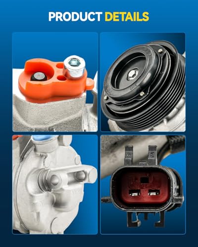 Image of PHILTOP 198385 NEW Air Conditioner AC Compressor with Clutch for Dodge Journey 2009 2010 2011 2012 2013 2014 2015 2016 2017 2018 2019 2.4L, Journey 2020