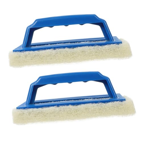 ULTECHNOVO 2 Piezas Esponja de Limpieza para Bañera y Cocina con Mango de Unidades Cepillo Exfoliante Reutilizable para Superficies Sensibles Diseño Ergonómico y Efecto de Limpieza Superior