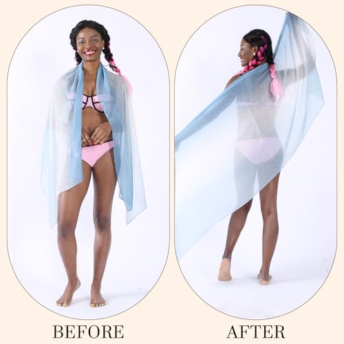 Long Chiffon Feeling Scarf Gradient Shaded Colors Lightweight Elegant Soft Scarf For Womens2