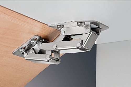 2 pcs x Swing Up Flap Hinges Overlay Mounting Opening Angle 90° - 356.36.602