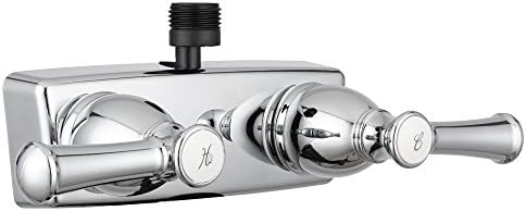 Dura Faucet DF-SA100L-CP RV Shower Faucet Valve Diverter with Hot/Cold Handles (Chrome)