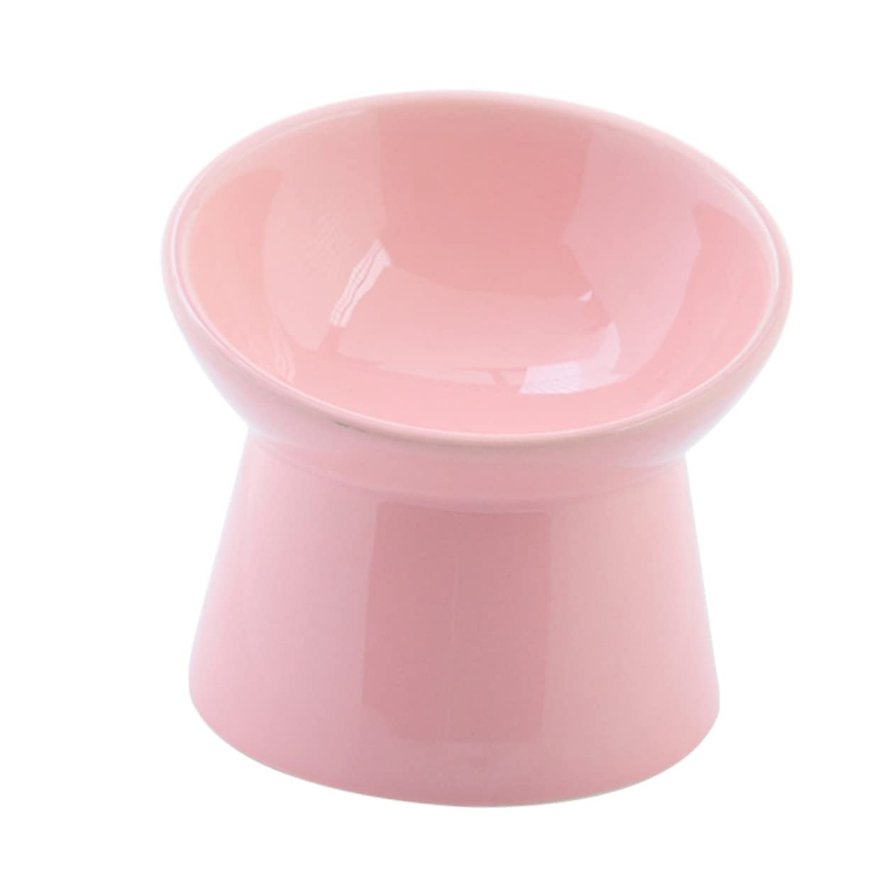CORHAD Ceramic Dog Cat Feeding Bowl Elevated Pet Bowl for Comfort Dog Food Container High Base Cat