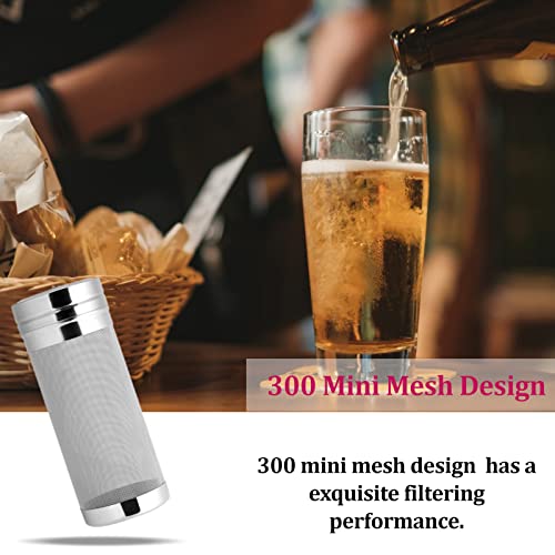 1Pcs Anti-Rust Beer Dry Hopper Filter Homemade Brewed Beverage Filter Brew Bag Beer Filter, 300 Micron Stainless Steel Hop Strainer Micron Mesh Beer Filter Cartridge, For Home Beer Brewing Coffee Tea #TOP3
