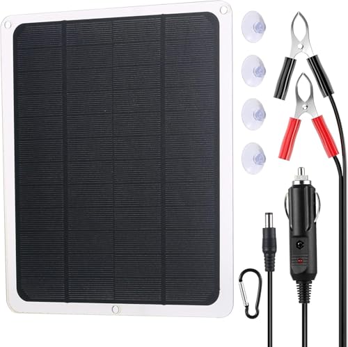 Solar Autobatterie Ladegerät 20W 12V, Solarpanel Solar...