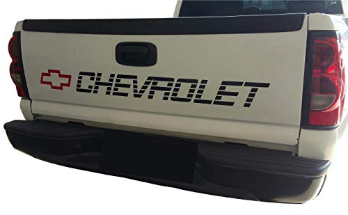 Chevy 1500 Bed or Window Decal Vinyl Sticker for Windshield or Side Bed Graphics Chevrolet Silverado Tailgate Lettering