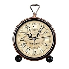 TIMESS Vintage Analog Alarm Clock, 4 . 3 " Silent Non Ticking Quartz Desk Clock with Roman product photo TIMESS Vintage Analog Alarm Clock, 4 . 3 " Silent Non Ticking Quartz Desk Clock with Roman product
