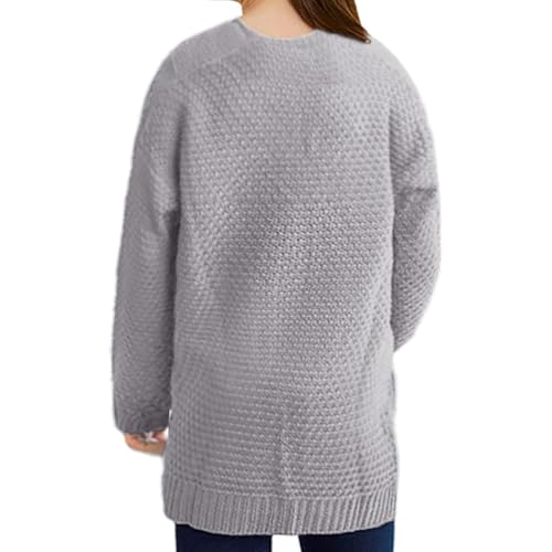 Girls' Daily Knitted Cardigans,Open top Dual Pocket Design, Comfortable for Campus wear4