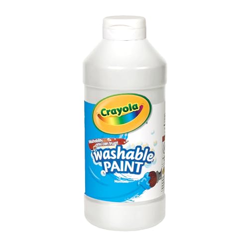 Image of Crayola Washable Kids Paint, White, 16oz