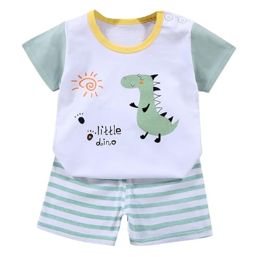 2 Piezas Traje Deportivo para Niños Conjuntos de Pantalones y Camisetas Desgaste Verano Pequeños Conjunto Ropa Camisa Cortos Corta 1-6 años#Z