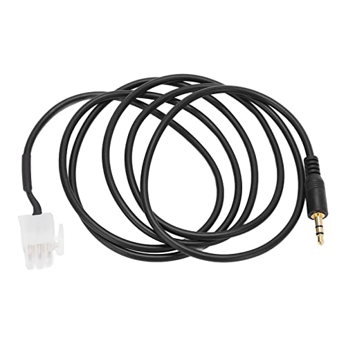 Acouto Cabo AUX de Motocicleta Jack de 3 pinos a 3,5 mm Acessório de cabo adaptador de áudio do moto