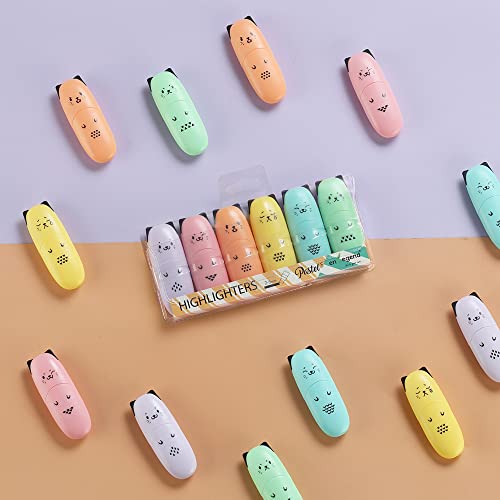 enlegend 2 Packs Cute Animal Design Mini Highlighter Pen Assorted Colors Chisel Tip Gift Pastel Color Highlighter Marker… by enlegend - Image 6