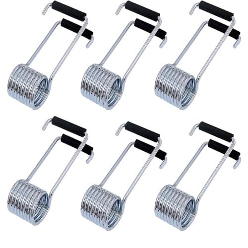 Cierres de Puerta con Muelle de Mariposa,6 Piezas Universal Con Topes De Goma Muelle Resorte De Mariposa para La Mayoría de Los Pasadores de Bisagra de Cerraduras de Puerta