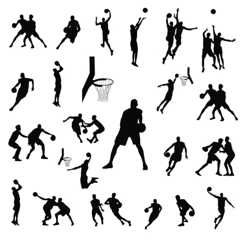 Vinilos decorativos de baloncesto para pared 4 planchas miniatura 3