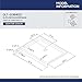 DreamLine SlimLine 36 in. D x 42 in. W x 2 3/4 in. H Center Drain Single Threshold Shower Base in White, DLT-1136420