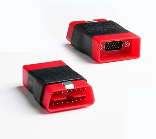Genuine Launch Red OBD2 Connector Adapter for DBScar 7 & SmartLink - 16 Pin to 7 Pin Diagnostic Interface - OEM Replacement Part for Audi VW Volvo