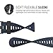 MoKo Band Compatible with Garmin Fenix 3/Fenix 5X, Soft Silicone Replacement Watch Band for Garmin Fenix 3/Fenix 3 HR/Fenix 5X/5X Plus/D2 Delta PX/Descent Mk1 - Midnight Blue