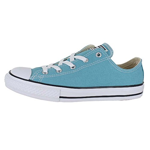 Image of Converse Chuck Taylor All Kids Star Seasonal Ox Fashion Boys Sneaker Shoe Aegean Aqua