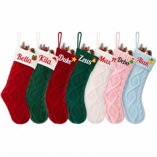 Personalized Christmas Stockings,Custom Name Family Christmas Stocking
