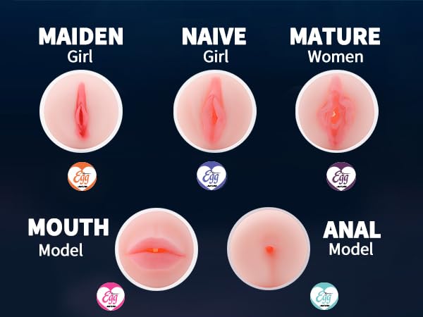 Image of 5 Sensations Pack,Ultra-Stretchy Masturbators Egg,Handheld Male Masturbators Cup with Softer Wrapped, Realistic Pocket Pussy Stroker with Strong Suctions, Adult Sex Toy for Men with 3D Lifelike Vagina