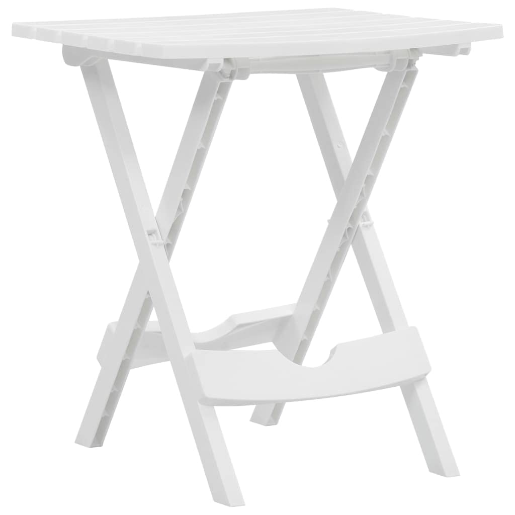 Tavolo da Giardino Pieghevole tavolino da balcone tavolino giardino tavolo terrazzo Adatto per giardino, terrazza 45,5x38,5x50cm Bianco