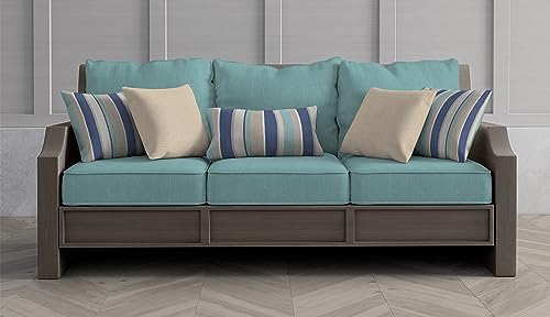 Honeycomb Outdoor Square Toss Pillow Set, 17