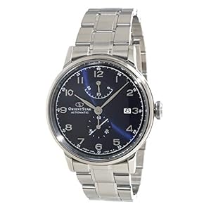 Orient Star Heritage Gothic Power Reserve Small Seconds Dress Blue Steel Watch RE-AW0002L