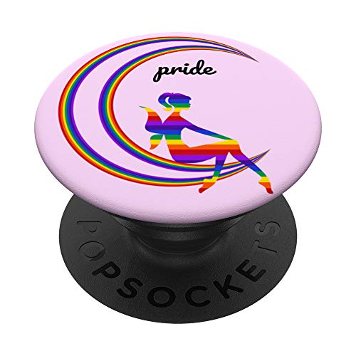 LGBT Pride Flags Bi Ace Pan Trans Lesbian Gay Pride Ange PopSockets PopGrip Interchangeable Cover