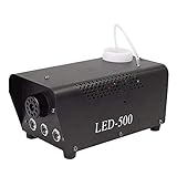  SODIAL Control Inalambrico Led 500W Maquina De Humo De Niebla Eyector De Humo De Color RGB Remoto Led DJ Luz De La Etapa del Partido Lanzador De Humo UE Enchufe