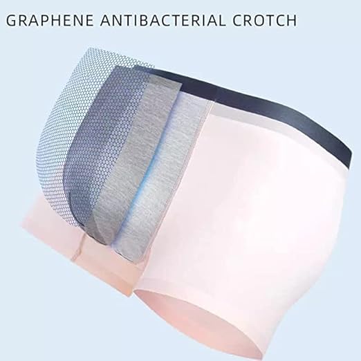 Image of Men's Ice Silk Boxer Briefs - Seamless, Breathable, Ultra-Thin Trunks | Moisture Wicking & Anti-Chafing Men's Underwear | Quick-Dry Cooling Fabric | Multi-Color Pack of 3