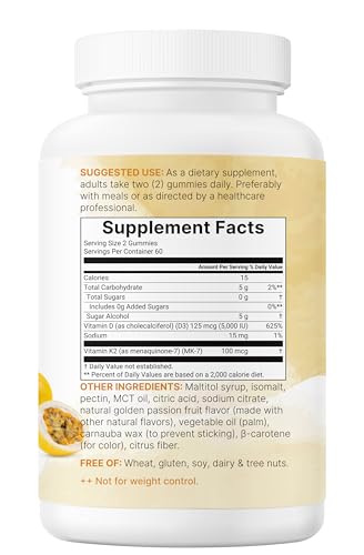 Micro Ingredients Vitamin D3 K2 Gummies