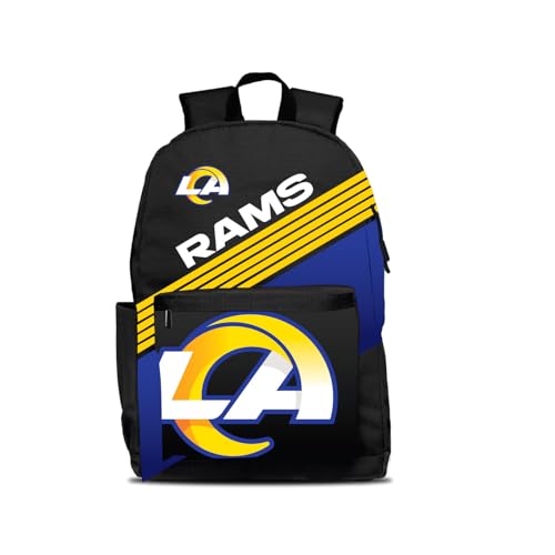 Mochila Los Angeles Rams Ultimate Fan – Ideal para escola, viagem ou dia de jogo