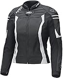 Held Street 3.0 Damen Motorrad Lederjacke (Black/White,36)