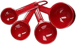 KitchenAid Universal Measuring Cups Set, Measuring Spoons and Cups for Scale, Empire Red